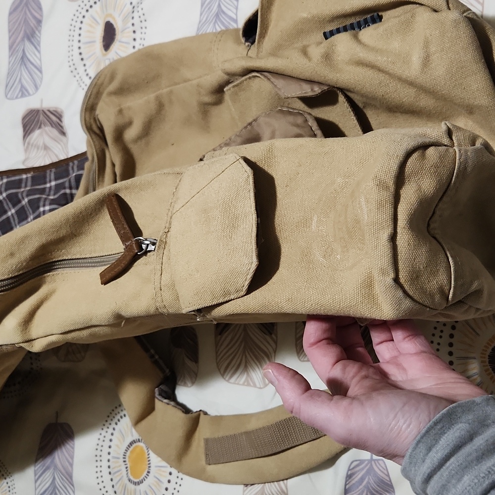 Tan and Brown Men's Bag - Picture 7 of 11